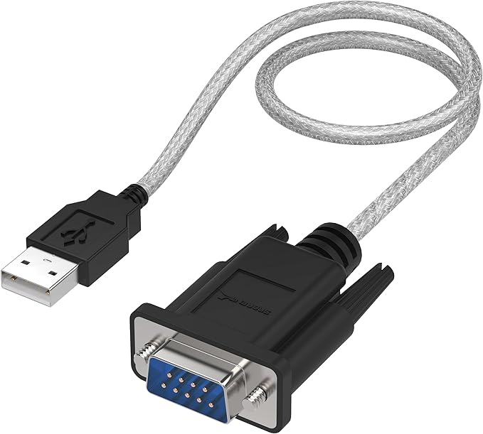 SABRENT USB to RS-232 DB9 Serial 9 pin Adapter Prolific PL2303 1-ft [SBT-USC1K]