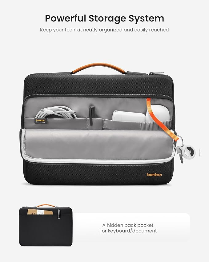 tomtoc 360 Protective Laptop Case for 15-inch 2025 New MacBook Air M4/A3241 M3/A3114 M2/A2941, 15 Inch Microsoft Surface Laptop 7/6, Dell XPS 15 Plus, 15-in MacBook Pro, Acer HP Chromebook 14
