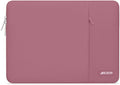 MOSISO Laptop Case 16 inch, 15-15.6 inch Laptop Sleeve Compatible with MacBook Pro 16 M4 M3 M2 M1, HP Acer Dell Lenovo ASUS Notebook, Polyester Vertical Computer Sleeve Bag with Pocket, Dusty Rose