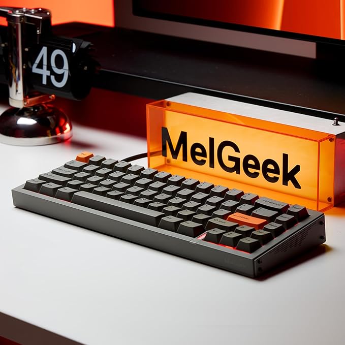 MelGeek REAL67 Wired Keyboard, Gaming Keyboard with RGB, Special Magnetic Switches, Rapid Trigger, Hot-Swappable, Snap Tap & Adjustable Actuation, Online HIVE Custom (Silicon-Gray)