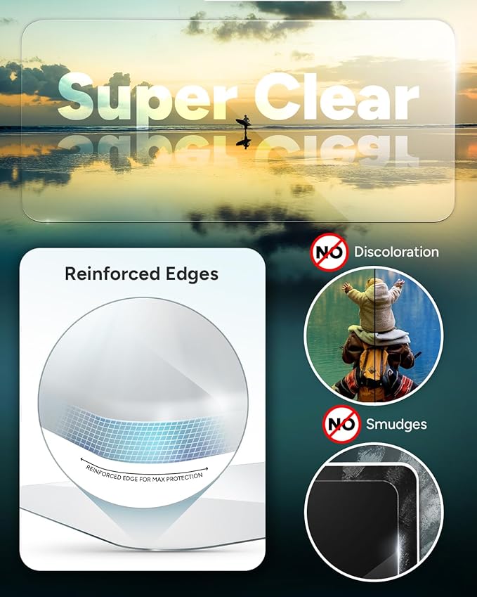 ZAGG InvisibleShield Glass Elite Anti-Glare iPhone 15 Plus Screen Protector - 5X Stronger with Reinforced Edges, Scratch & Smudge-Resistant Surface, Matte Finish, Easy to Install