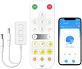 MIWISE LED Dimmer,Smart WiFi+Bluetooth Dimmable Controller with RF Remote,Work with Alexa/Google,Two Ports 5V/12V/24V for 3528/2835/5050/SMD COB Single Color LED Strip Lights,Timer/Memory Function