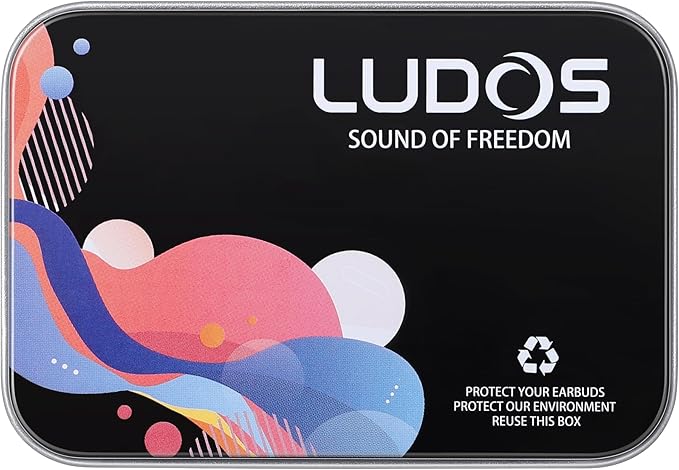 LUDOS Ultra Wired Earbuds in-Ear Headphones, 5 Years Warranty, Earphones with Microphone, Noise Isolating Ear Buds, Memory Foam for iPhone, Samsung, School Students, Kids, Women, Small Ears - Gold