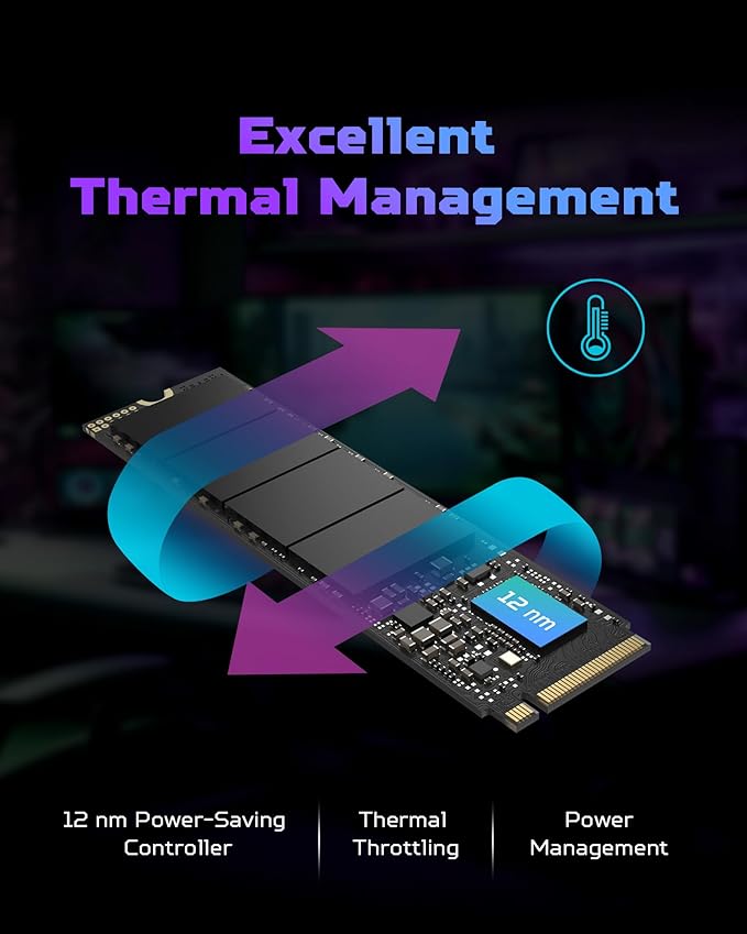 Predator GM7 4TB SSD: M.2 2280 PCIe Gen 4 x4 NVMe 2.0, Read Speed Up to 7400 MB/s, Internal PC Solid State Drive for Laptop, Desktop and PS5 - BL.9BWWR.120