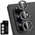Avocase for Samsung Galaxy Z Fold 7 Camera Lens Protector, Individual Metal Ring Tempered Glass Lens Cover, [Strong Adsorption] Scratch Resistant Ultra-Thin HD Clear Lens Cover, 1 Set-Black