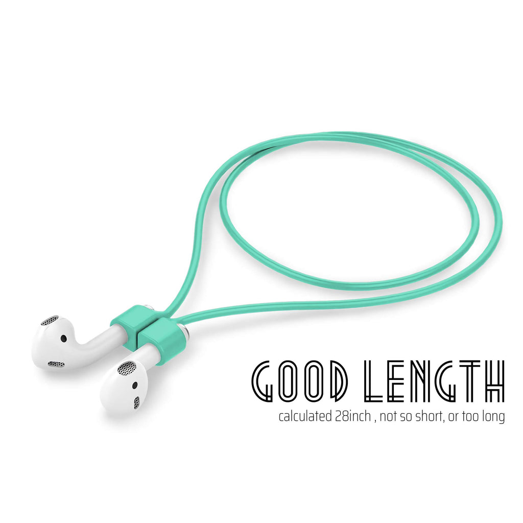cobcobb Ultra Strong Magnetic Airpod Pro Strap Anti-Lost Cord Sports Lanyard Compatible with Airpods 3rd 2nd Generation Pro 3 2 1 (Mint)