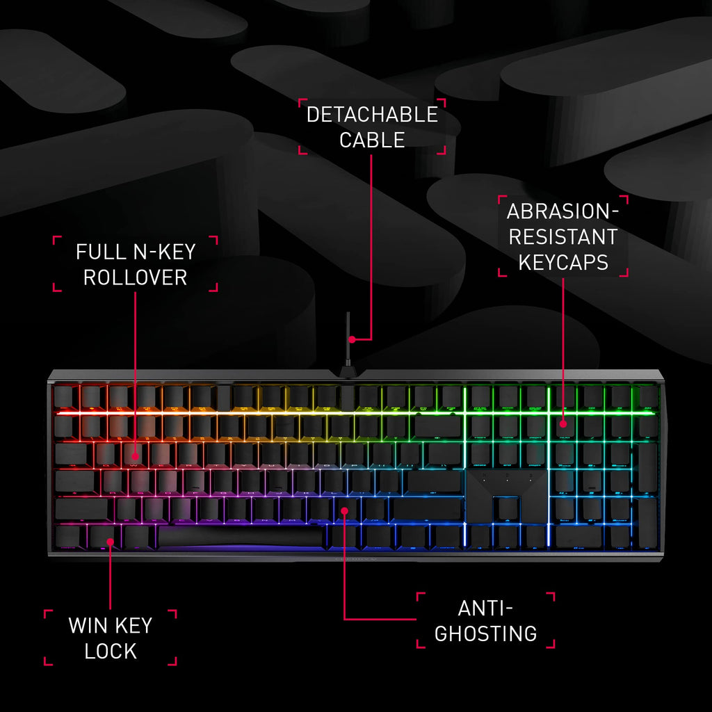 Cherry MX 3.0S Wired Mechanical Gaming Keyboard MX2A Silent RED Switches