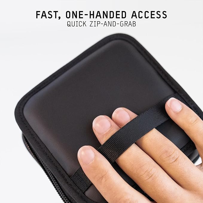WANDRD Lens Filter Case - Store 4 Filters in Your Camera Backpack or Camera Case, Protect Photography Accessories from Scratches, Dust & Impact (Black)