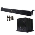 Wet Sounds Package - Black Stealth 10 Ultra HD Sound Bar w/Remote and AS-10 10" 500 Watt Powered Stealth Subwoofer