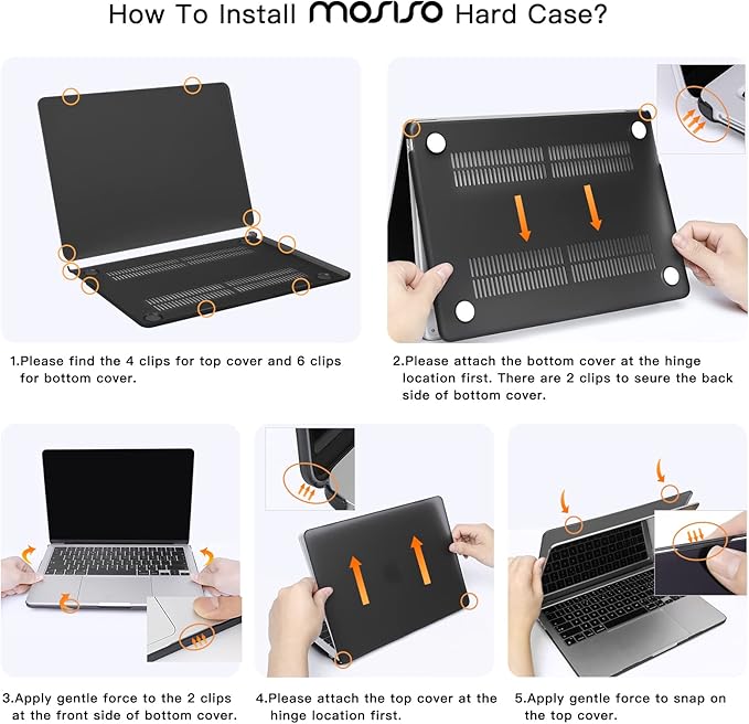 MOSISO Compatible with MacBook Air 13 inch Case 2025 2024 2023 2022 M4 A3240 M3 A3113 M2 A2681, Hard Shell&Sleeve Bag&Keyboard Skin&Webcam Cover&Screen Film for MacBook Air 13.6 inch, Imperial Purple