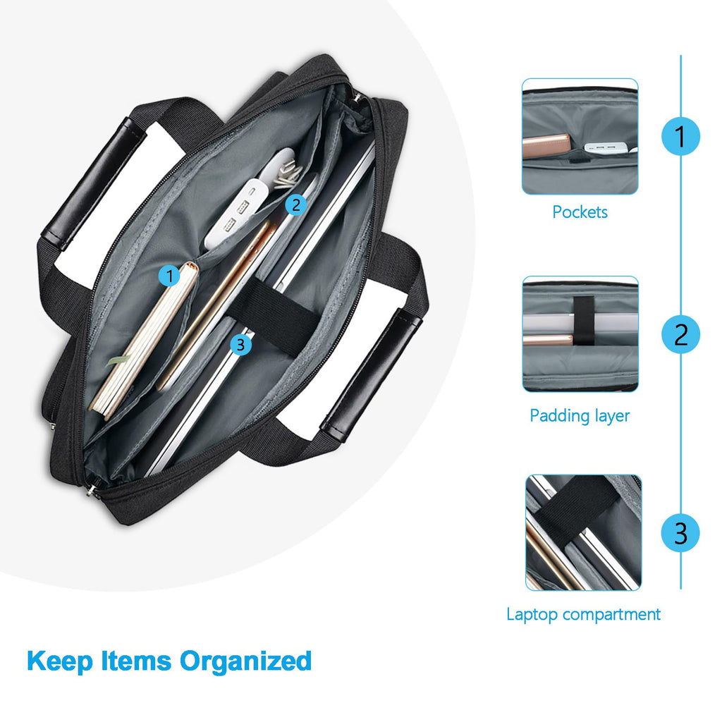 MOSISO Laptop Shoulder Bag 17.3 inch, 17-17.3 inch Computer Bag