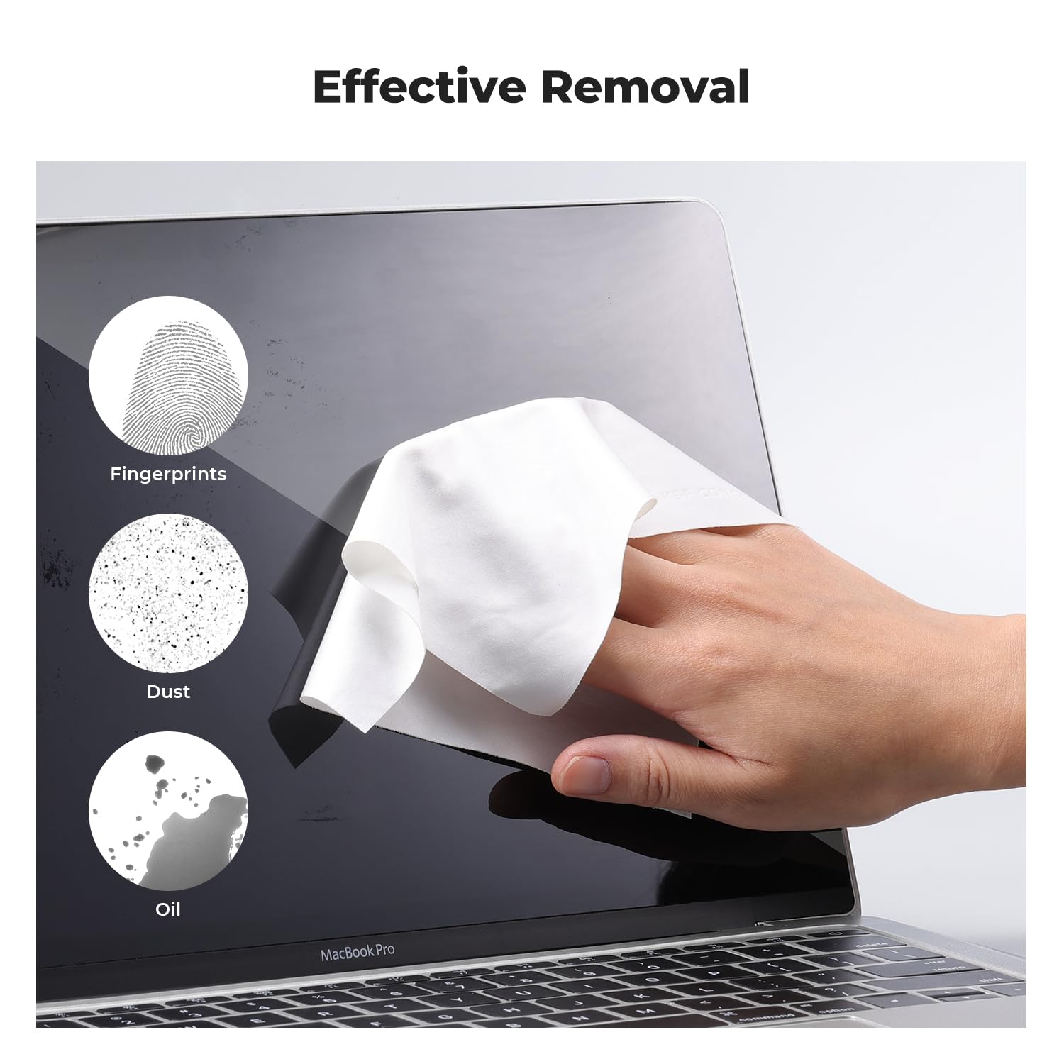 K&F CONCEPT Vacuum Packaging Microfiber Cleaning Cloths X80,for Glasses