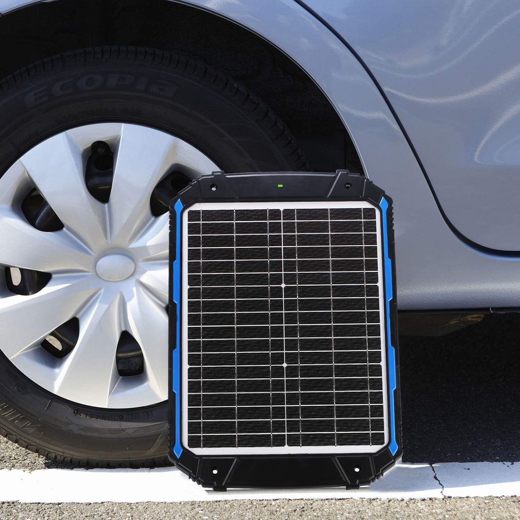 SUNER POWER 20W 12V Solar Battery Trickle Charger & Maintainer PRO, Built-in Intelligent MPPT Controller, Waterproof 12 Volt 20 Watt Solar Panel Charging Kits for Car Marine RV Trailer Boat Automotive