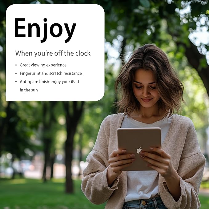 Megoo Paper Glass Screen Protector for iPad Air 13 Inch M2-M3(2024-2025 6/7th Gen),Anti-Glare/Writing Like on Paper/Matte Tempered Glass/Protective Case Compatible, 2-Pack