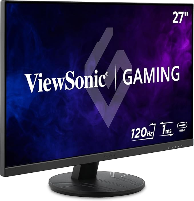 ViewSonic VX2716A 27 Inch 1080p 1ms 120Hz IPS Gaming Monitor with Eye Care, USB C, HDMI 1.4, and DisplayPort Inputs
