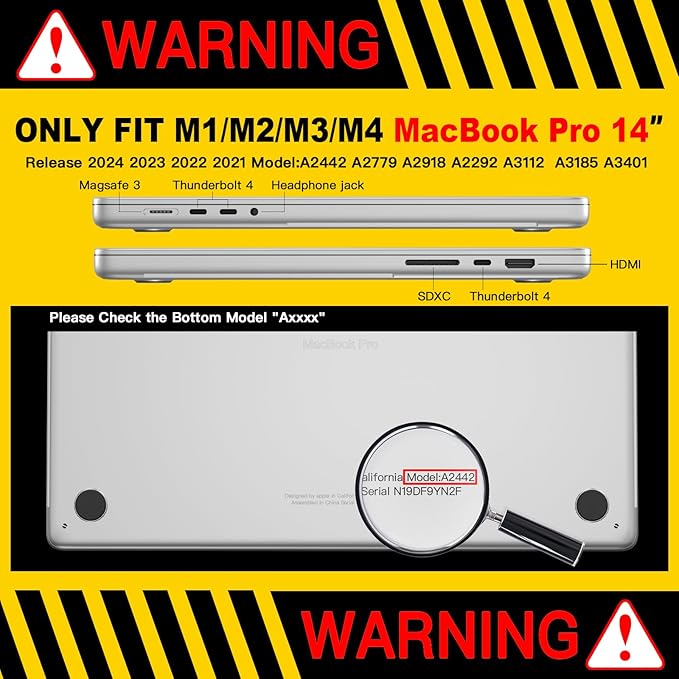 CISSOOK Compatible with MacBook Pro 14 inch Case 2024 2023 2022 2021 Release M4 A3112 A3185 A3401 M3 A2992 A2918 M2 A2779 M1 A2442 Pro Max Chip, Pro 14-inch Plastic Hard Shell Case, Little Flower