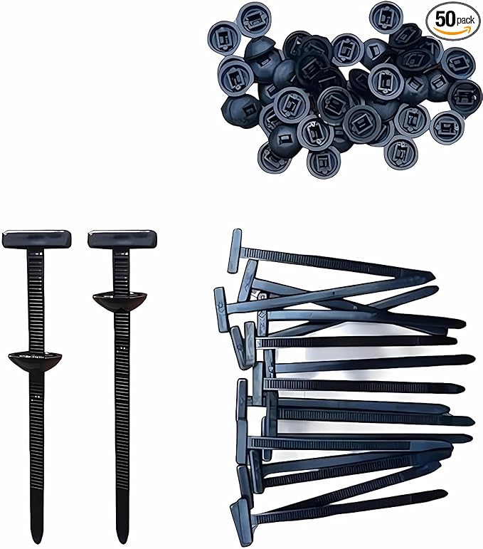 2026 upgraded heavy-duty self-locking nylon cable ties with uv protection for car repair, home, and cable management (50)