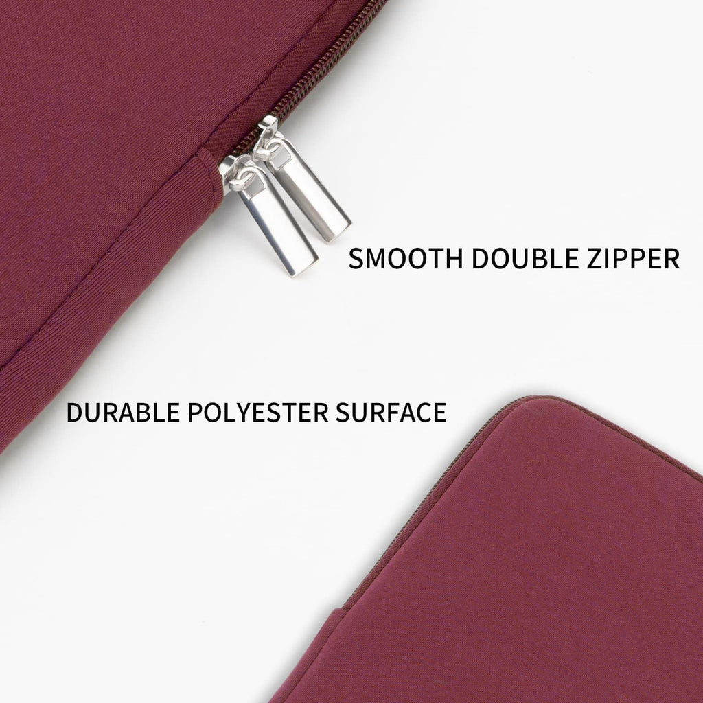 RAINYEAR 11-11.6 Inch Laptop Sleeve Case Soft Lining Padded Cover, Red
