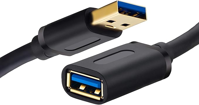 Tan QY USB 3.0 Extension Cable 6Ft, USB 3.0 High Speed Extender Cord Type A Male to A Female for PlayStation, Xbox, USB Flash Drive, Hard Drive, Card Reader,Scanner,Printer,Keyboard(6Ft/1.8M)