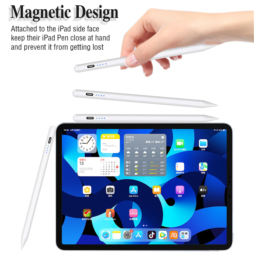 Active Stylus Pens for Touch Screens Rechargeable Tablet Pen POM Tip