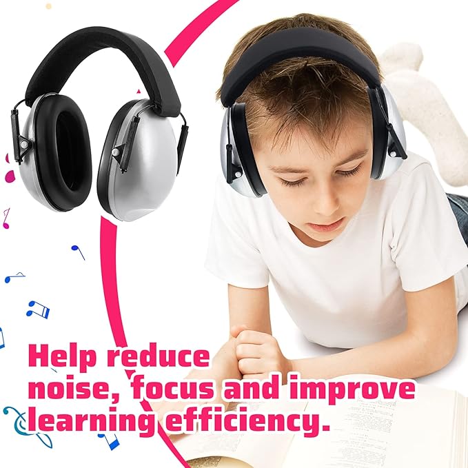 Amylove 12 Pcs Kids Ear Protection Noise Cancelling Headphones Ear Muffs Bulk 27db Adult Noise Reduction Hearing Earmuff(Universal Fit (kids & Adults),Classic Style,Vibrant Color)
