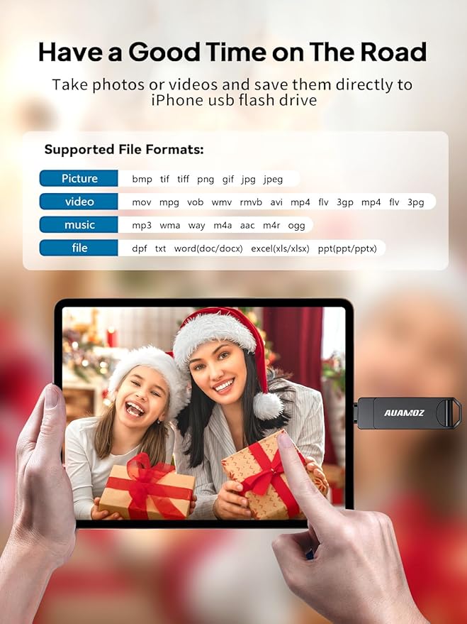 512GB Flash Drive Intended for iPhone, Memory Stick Storage Files Photos Videos Backup, Compatible with iPhone iPad Android PC, Plug and Play, No Application Required (Metal Gray)