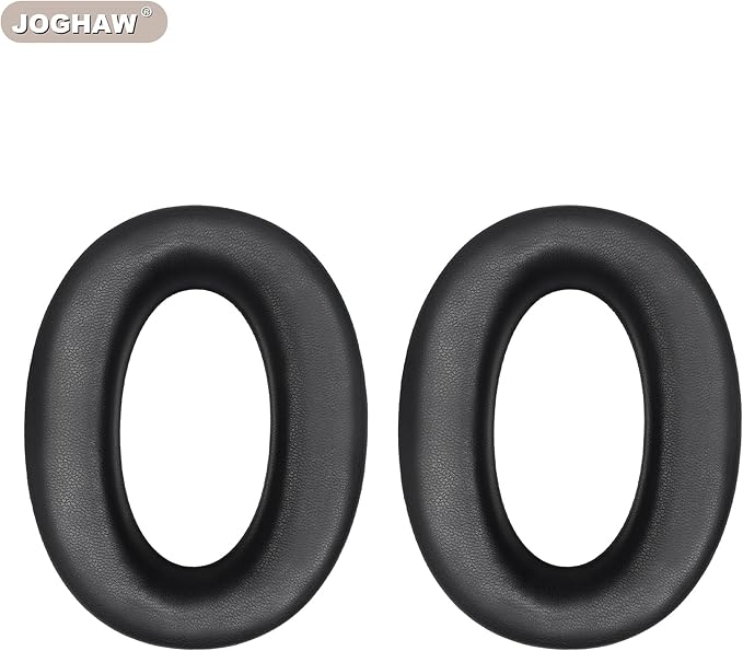 Replacement Ear Pads for Headphones - Compatible for Sony MDR-1000x/WH-1000xm2 | Premium Protein Leather Cushions with Soft Memory Foam for Comfort - Black