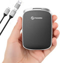 PHIXERO P5PLUS Portable SSD 256GB Up to 550MB/s, USB 3.2 Gen 2 External Solid State Drive，USB C to C&A for Smartphone，Tablet，PC，Labtop (Black)
