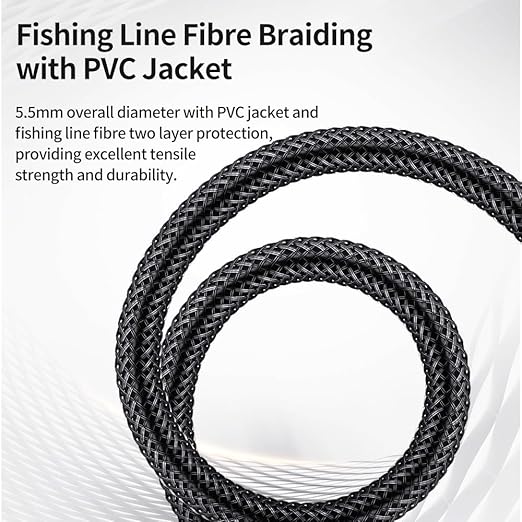 3.5mm to 1/4 Stereo Audio Cable 16 Feet /5M, 1/8" to 6.35mm 1/4" TRS Male Aux Cord Double Shielded with Braiding for Guitar, Amplifiers, PC, Home Theater, Speaker, etc.