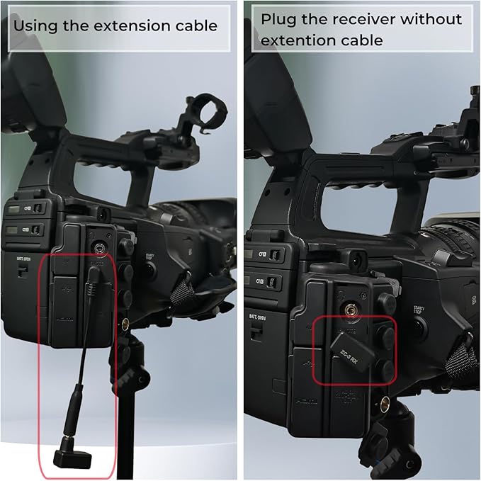 Wireless LANC Controller Camcorder Remote Control for Canon G70 XA11 XA50 XA55 XF405 G60 G26 for Sony Z150 NX100 NX70 NX80 NX3 NX200 Zoom Controller for LANC or Remote Jack (2.5 mm)