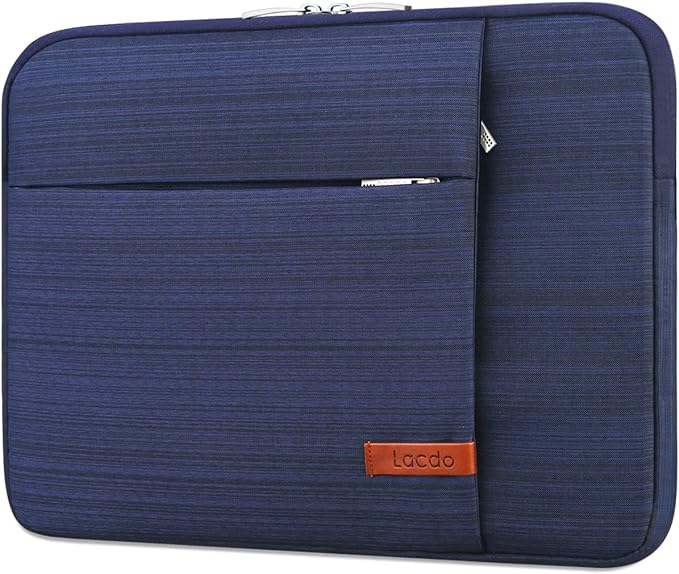 Lacdo 15-15.6 Inch Laptop Sleeve Case for Acer HP Lenovo Dell ASUS Laptop, Acer Aspire 15, HP Pavilion/Envy 15, Dell Inspiron/Latitude 15, Lenovo IdeaPad 15, ASUS ZenBook 15 Computer Bag, Blue