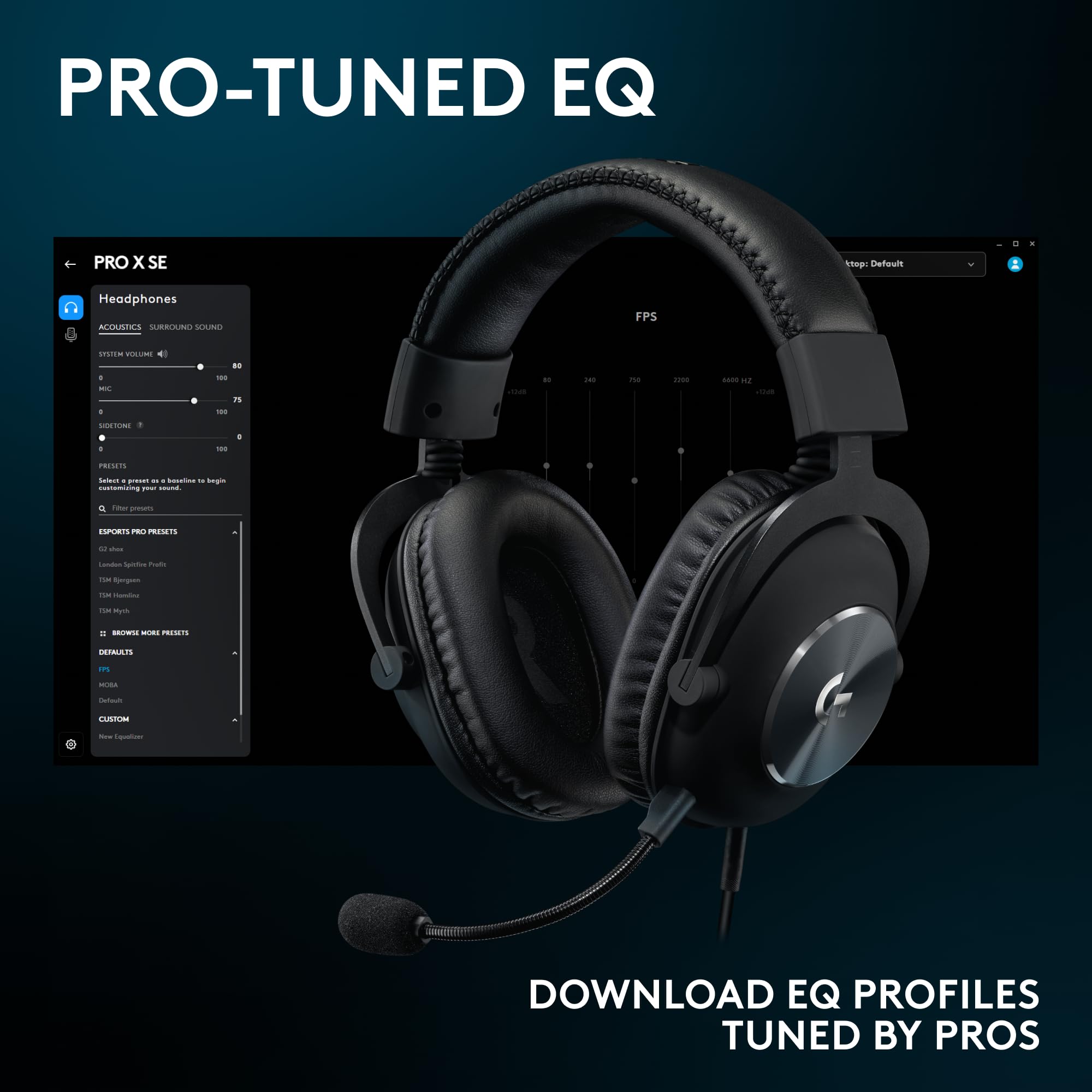 Logitech G PRO X SE Wired Gaming Headset - Black