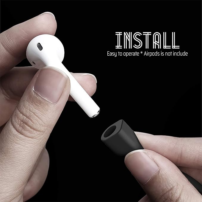 Ultra Strong Magnetic Airpod Pro Strap Anti-Lost Cord Sports Lanyard Compatible with Airpods 3rd 2nd Generation Pro 3 2 1 (Black)