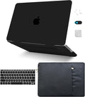 KECC Compatible with MacBook Pro 16 inch Case 2025 2024 2023 2022 2021 Release M4 M3 M2 M1 A3403 A3186 A2991 A2780 A2485 Protective Plastic Hard Shell + Keyboard Cover + Sleeve, Matte Black
