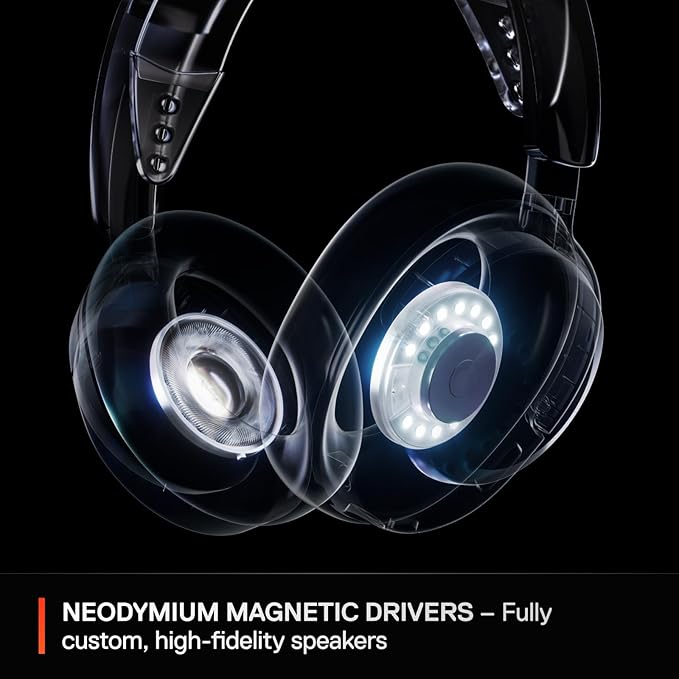 SteelSeries Arctis Nova 3P Wireless Multi-Platform Gaming Headset — Mobile App Control — 40 HR Battery — Neodymium Magnetic Drivers — 2.4GHz/Bluetooth — PS5, PS4, PC, Switch, Mobile — White