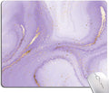 Mouse Pad, Purple Marble Design Mouse Pad, Washable Square Cloth Mousepad for Gaming Office Laptop, Non-Slip Rubber Base Computer Mouse Pads for Wireless Mouse, Cute Mouse Pads for Desk
