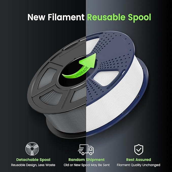 SUNLU PETG Glow in The Dark Filament Bundle, Luminous PETG 3D Printer Filament 1.75mm, Dimensional Accuracy +/- 0.02mm, 4kg in Total, 1kg per Spool, 4 Pack. (Glowing Blue/Green/Red/Yellow)