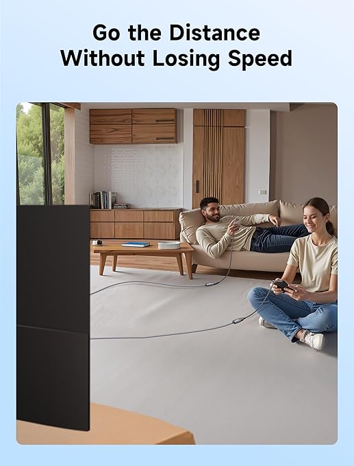 USB 3.0 Extension Cable 6.6FT, JSAUX USB A Male to Female Extension Cord Durable Braided Material Fast Data Transfer Compatible with USB Keyboard, Flash Drive, Hard Drive, Playstation, Xbox, Oculus VR