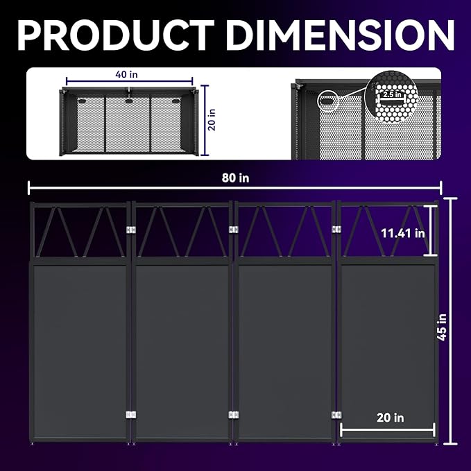 Portable DJ Booth Table,Foldable DJ Table Stand Portable with White & Black Scrim,Adjustable DJ Facade Table Station Triangle Plate Metal Frame DJ Table with Cable Hole for Private Events, Clubs, Bars