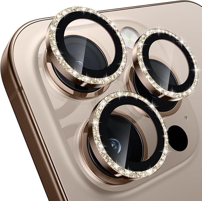 WSKEN for iPhone 16 Pro/iPhone 16 Pro Max Camera Lens Protector - [Original Shooting Model] Shatterproof Ultra HD Tempered Metal Glass Camera Screen Protector Cover Film Accessories