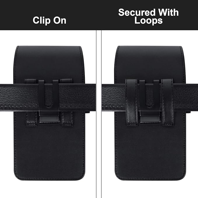 BECPLT for iPhone 15 Pro Max 15 Plus 14 Pro Max 13 Pro Max 12 Pro Max Holster Black Mobile Phone Belt Pouch Holster Cover Belt Clip Case Pouch for Samsung Galaxy S24+ S23+ S23+ S22+ S23 FE S21 FE 5G