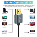Twozoh Slim 4K HDMI Cable 10FT 5 Pack, Ultra Thin & Flexible Skinny HDMI to HDMI 2.0 Cord Support 4K/60HZ 18gbps Laptop, Monitor, PS5, PS4, Xbox One, Fire TV