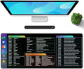 Galdas Gaming Mouse Pad XXL XL Large Long Extended Big Mousepad Non-Slip Rubber Keyboard Desk Pad with Stitched Edges for Laptop Home Office (31.5x11.8x0.08 Inch) … (Shortcut Keys1)