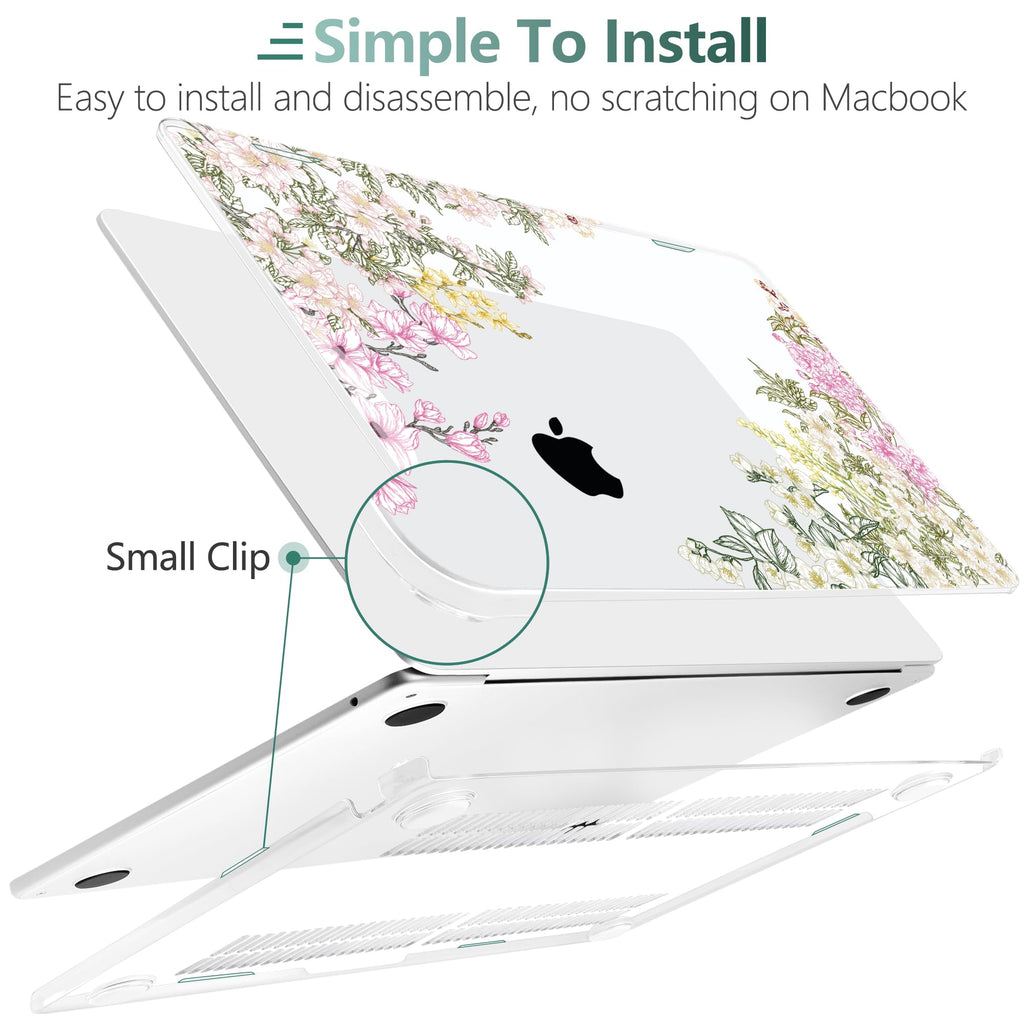 TWOLSKOO Compatible with MacBook Air 13 inch Case M5 2026 M4 2025 M3 M2 2024-2022 A3449 A3240 A3113 A2681, Plastic Hard Shell & Keyboard Cover for MacBook Air 13.6 inch Case, Mobilnoe