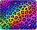 ITNRSIIET Mouse Pad Non-Slip Rubber Base Smooth Surface Stitched Edges Waterproof Durable Compatible with All Mice for Office & Gaming, Desk Accessory, 10.2x8.3x0.12 inch, RainbowLeopard