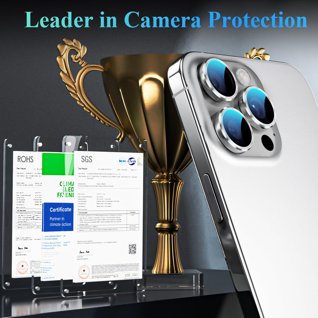 YWXTW Camera Lens Protector for iPhone 16 Pro/iPhone 16 Pro Max, [1 Step Installation Tray] Tempered Glass Screen Protector Metal Individual Camera Cover Accessories Case Friendly (White Titanium)