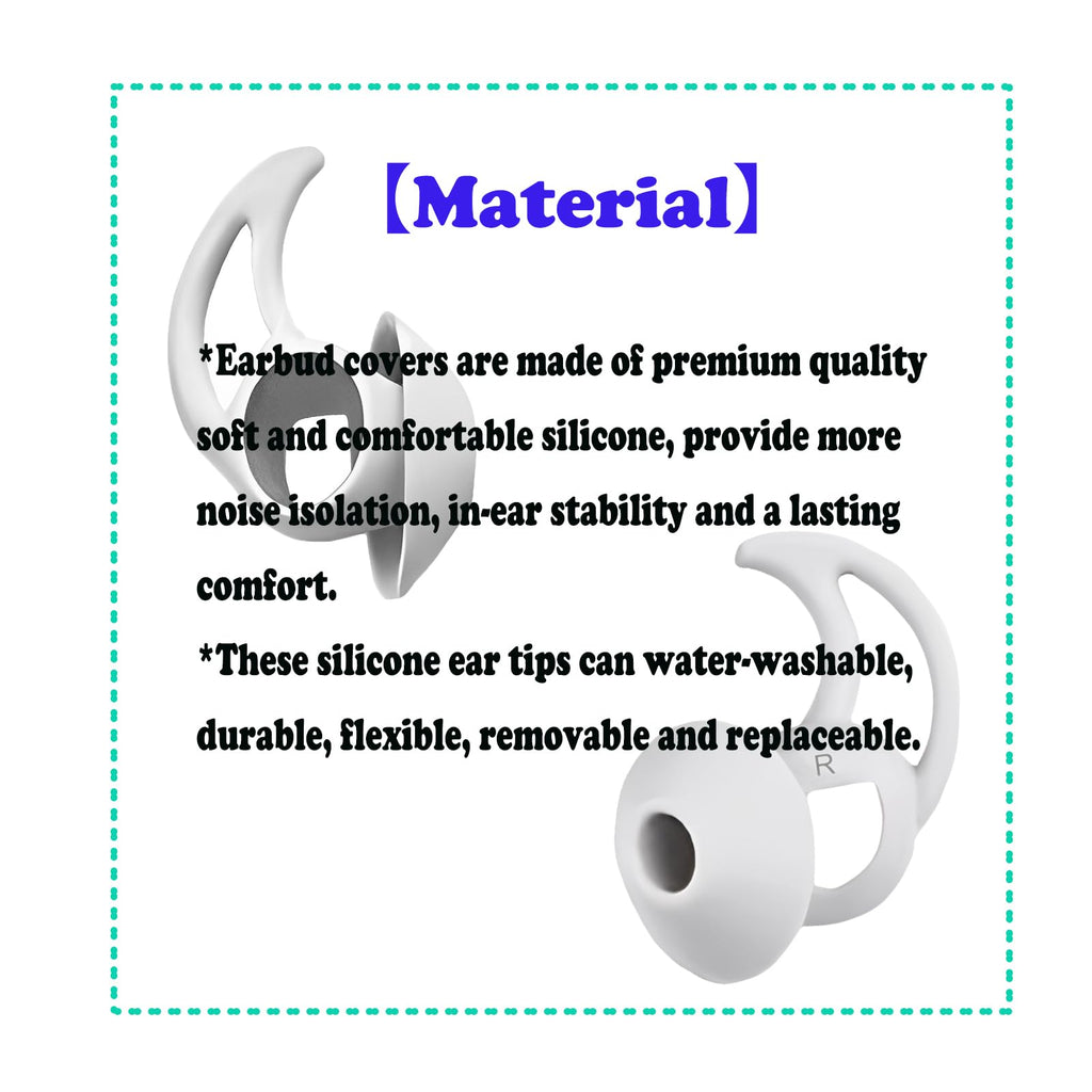 CYADCI Silicone Earbud Tips 3 Pairs Small Eartips Compatible with Bose QuietComfort Earbuds and Sport Earbuds