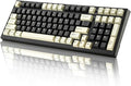 YUNZII YZ98 Gasket Mechanical Keyboard,99 Key Hot Swappable BT5.0/2.4G/USB-C Wireless NKRO 98% 1800 Layout with RGB LED Backlit for Linux/Win/Mac(Milk Switch, Black)