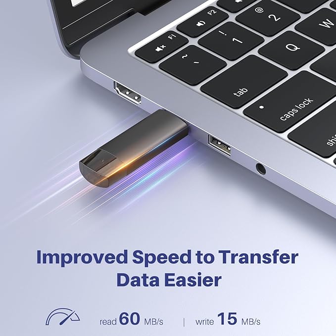 64GB USB C Flash Drive Dual USB 3.0 Flash Drive Type C + USB A Portable Type-C Flash Drive 2-in-1 USB-C Thumb Drive for Smartphone Tablet Computer Mac iPhone Black (5 Pack)