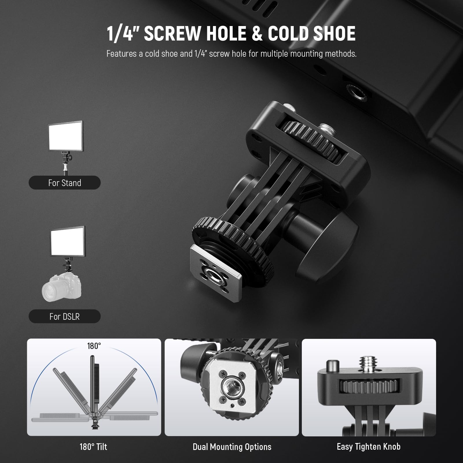 NEEWER 192 LED Video Light Panel, 20W Ultra Thin Bi Color Dimmable DSLR Camera Soft Light, 4000mAh Lithium Battery, 3200K-5600K CRI97+, Key Lighting for Studio Photography Recording Streaming